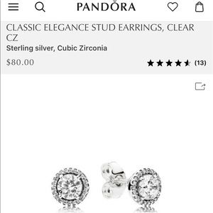 AUTHENTIC STAMPED PANDORA ELEGANCE EARRINGS❗️❗️🦋